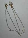 Item #153 — Marked 1/20 14kt gold pendant and chain necklace photo 2 of 4