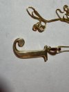 Item #154 — Marked 14kt gold pendant and chain necklace photo 2 of 4