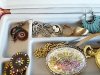Item #21 — Vintage Jewelry Box with Assorted Pieces photo 3 of 10
