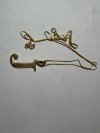Item #154 — Marked 14kt gold pendant and chain necklace photo 1 of 4