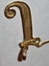 Item #154 — Marked 14kt gold pendant and chain necklace photo 4 of 4