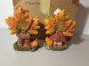 Item #100 — Thanksgiving Mr. and Mrs. Turkey figurines, 6 inch, resin photo 2 of 3