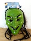 Item #309 — New Green Halloween Mask with Hair