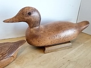 Item #50 — Vintage Wooden Duck Decoys Exc cond, largest 13 in photo 4 of 7