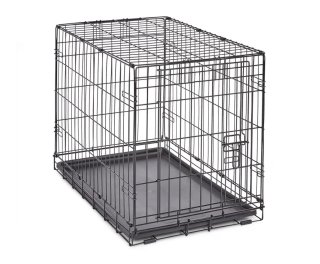 Item #99 — Metal, 30 inch foldable pet kennel, single door, new photo 1 of 2