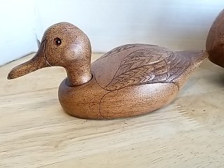 Item #50 — Vintage Wooden Duck Decoys Exc cond, largest 13 in photo 3 of 7
