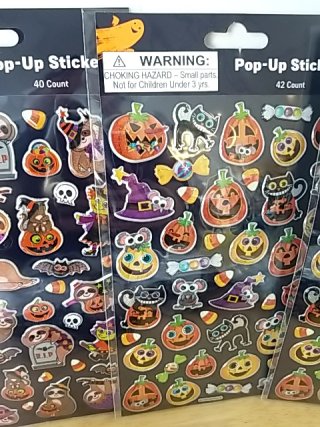 Item #210 — New Halloween Pop-Up Stickers 5-Pack photo 3 of 3