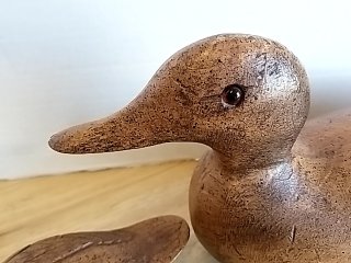 Item #50 — Vintage Wooden Duck Decoys Exc cond, largest 13 in photo 5 of 7
