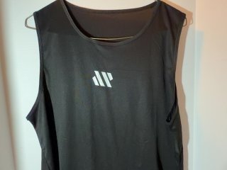 Item #512 — Black Mesh Athletic Tank Top Men’s size large photo 2 of 3