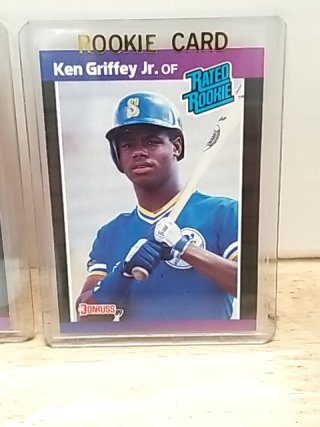 Item #67 — Ken Griffey Jr. Rookie Cards, 1989 Donruss and Fleer photo 2 of 7