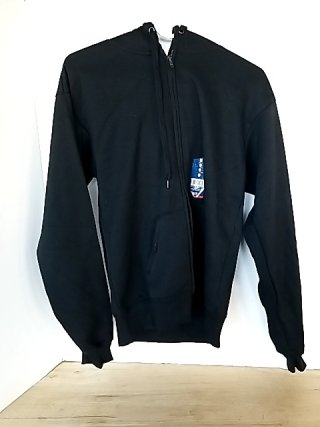 Item #354 — New Black Zip-Up Hoodie Mens small photo 1 of 2