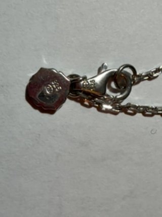 Item #97 — Diamond Sterling Silver Pendant Necklace photo 4 of 6