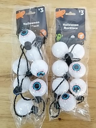 Item #183 — New Halloween Eyeball Necklaces