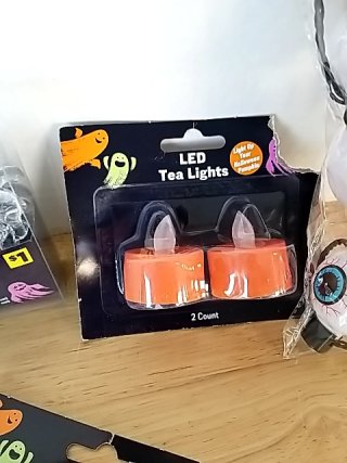 Item #351 — New Halloween LED Tea Lights & Necklace photo 4 of 5