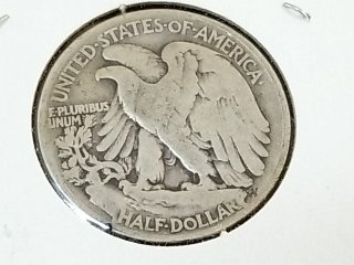 Item #12 — 1945 Walking Liberty Silver Half Dollar photo 2 of 2