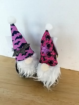 Item #440 — New Halloween Gnome Pair Each approx 5 inch