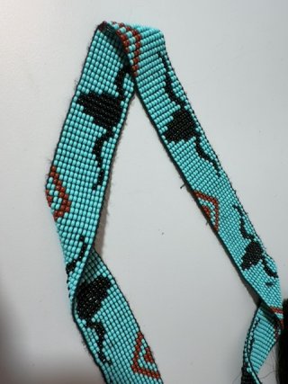 Item #105 — Native beaded hat band photo 2 of 3