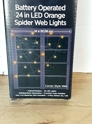 Item #372 — New 24in LED Orange Spider Web Lights