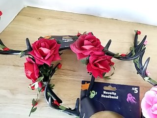 Item #251 — New Floral Antler Headbands photo 2 of 3