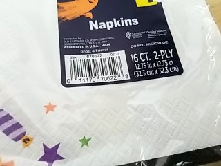 Item #214 — New Halloween Napkins Pack photo 4 of 4