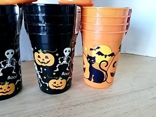 Item #137 — New Halloween Plastic Cups photo 3 of 3