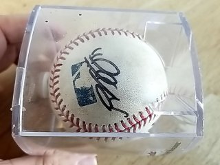 Item #47 — Signed Baseball in Display Case photo 6 of 6