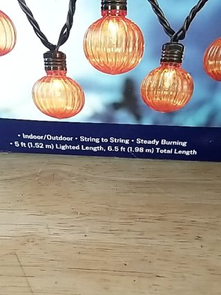 Item #397 — New Orange Globe String Lights photo 2 of 2