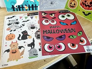 Item #54 — New Halloween Window Cling Set photo 2 of 4