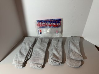 Item #517 — Gray Athletic Tube Socks 4 pairs, new photo 1 of 4