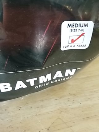 Item #123 — New Batman Kids Costume photo 2 of 2