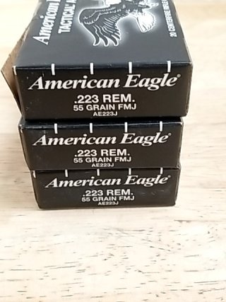 Item #3 — American eagle .223 REM ammo, 60 rounds, cant ship photo 3 of 3
