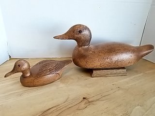 Item #50 — Vintage Wooden Duck Decoys Exc cond, largest 13 in photo 2 of 7