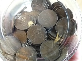 Item #23 — Old Jar of Wheat Pennies photo 3 of 3