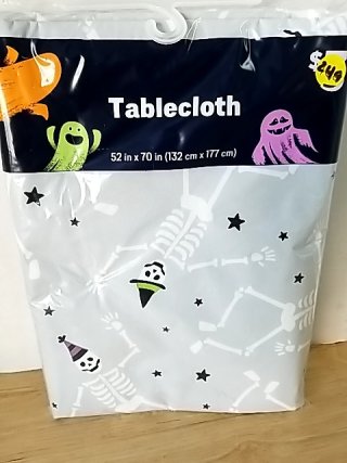 Item #249 — New Halloween Skeleton Tablecloth