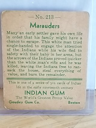 Item #14 — Vintage Indian Chewing Gum Trading Card photo 2 of 2