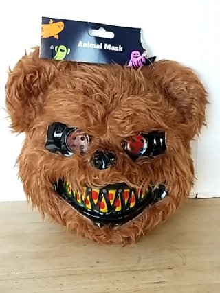 Item #382 — New Scary Brown Bear Animal Mask