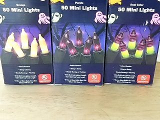 Item #378 — New Halloween Mini Lights 3-Pack photo 1 of 2