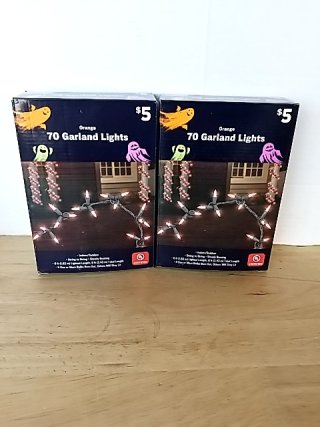 Item #367 — New Orange Halloween Garland Lights photo 1 of 2