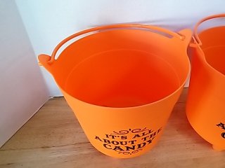 Item #235 — New Orange Halloween Buckets 12 in photo 3 of 3