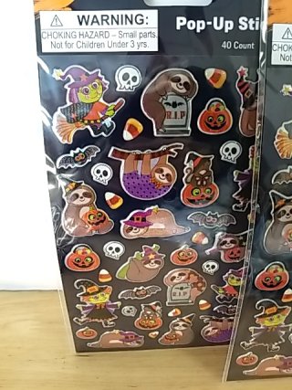 Item #210 — New Halloween Pop-Up Stickers 5-Pack photo 2 of 3