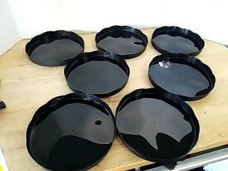 Item #223 — New Black Plastic Trays 9 in photo 1 of 3
