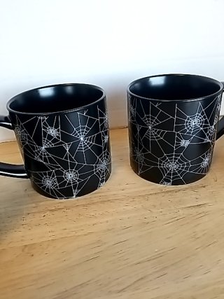 Item #140 — Black Spider Web Mugs photo 2 of 2
