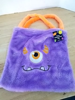 Item #233 — New Purple Monster Furry Trick-or-Treat Bag photo 1 of 2