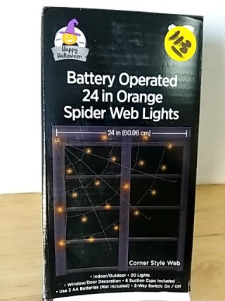 Item #113 — New Battery Spider Web Lights