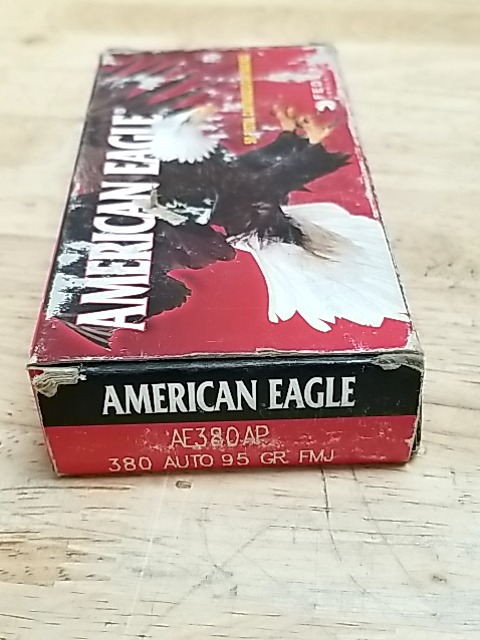 Item #26 — American Eagle .380 Auto Ammo, 50 Rounds, cant ship photo 1 of 2