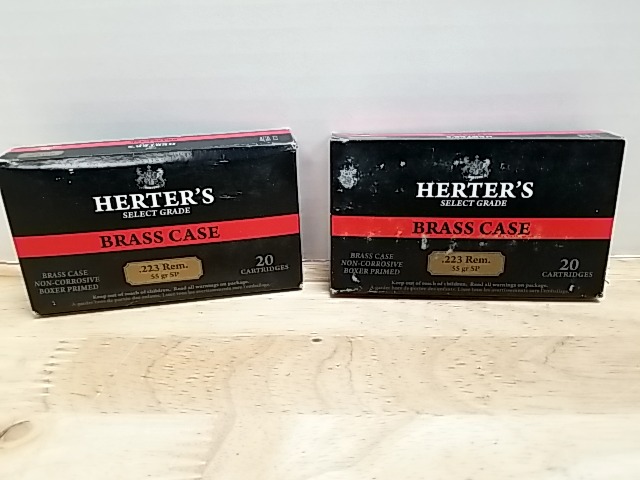 Item #4 — Herter's .223 Remington Ammo 40 Rounds, cant ship photo 1 of 2
