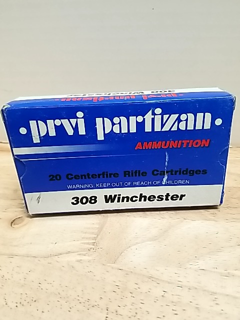 Item #5 — Prvi Partizan 308 Winchester Ammo 20 rounds, cant ship photo 1 of 2