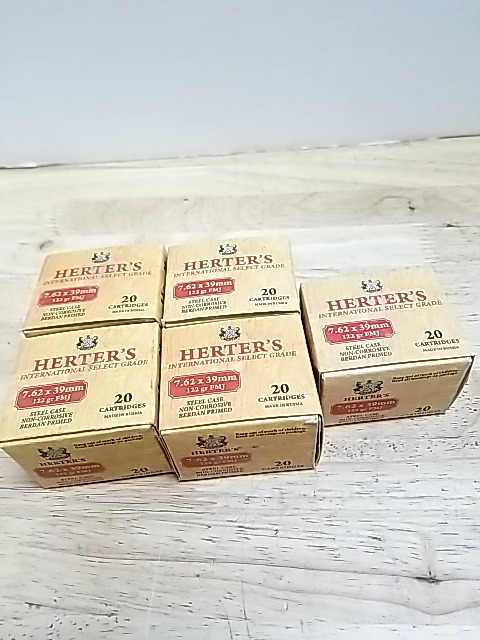 Item #3 — Herter's 7.62x39mm Ammo 100 Rounds, cant ship photo 1 of 2