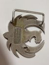 Item #213 — Made in USA stainless Strum Ruger Arms Guns Belt buckle, 2.5 inch photo 2 of 3