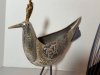 Item #195 — Metal Bird & Woman Sculptures 27 inch lady and 13x14 inch bird photo 7 of 7